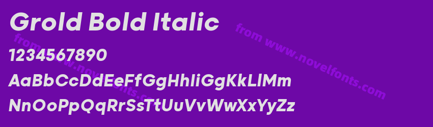 Grold Bold ItalicPreview Grold Bold ItalicPreview