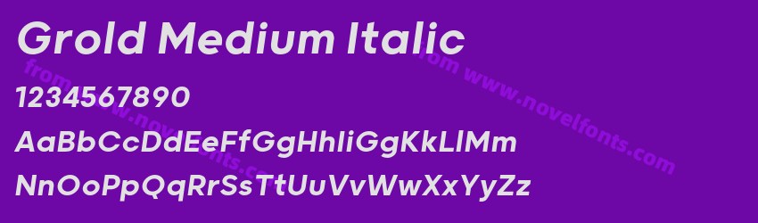 Grold Medium ItalicPreview Grold Medium ItalicPreview