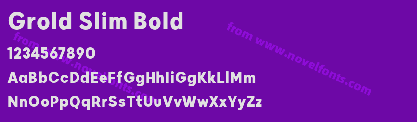 Grold Slim BoldPreview Grold Slim BoldPreview