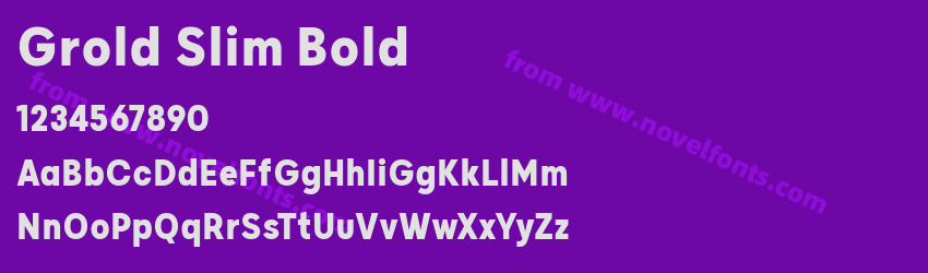 Grold Slim BoldPreview Grold Slim BoldPreview