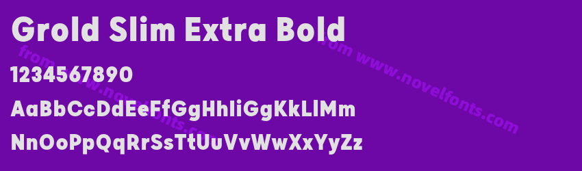 Grold Slim Extra BoldPreview