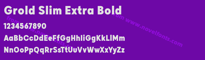 Grold Slim Extra BoldPreview Grold Slim Extra BoldPreview