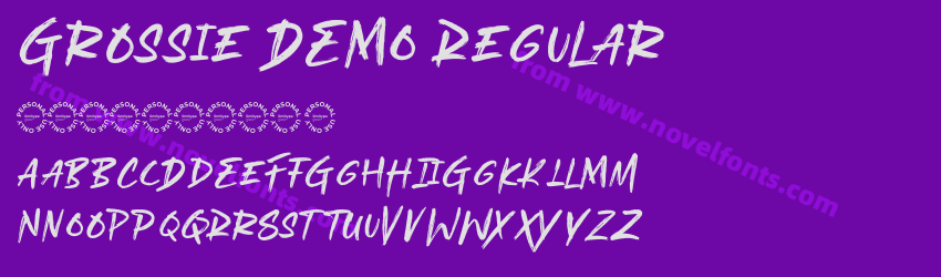 Grossie DEMO RegularPreview Grossie DEMO RegularPreview