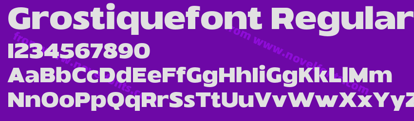 Grostiquefont RegularPreview