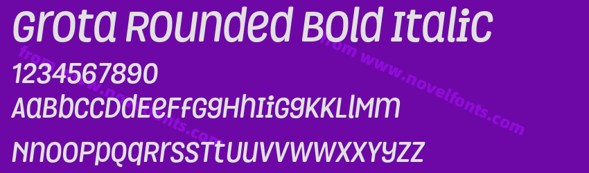 Grota Rounded Bold ItalicPreview Grota Rounded Bold ItalicPreview
