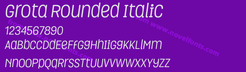 Grota Rounded ItalicPreview Grota Rounded ItalicPreview