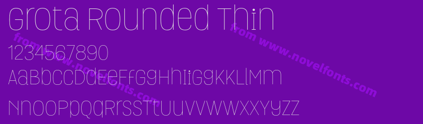 Grota Rounded ThinPreview Grota Rounded ThinPreview
