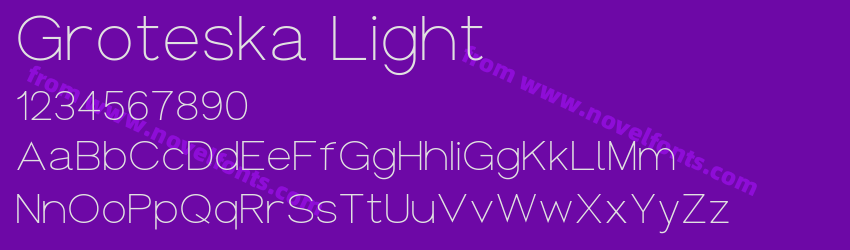 Groteska LightPreview Groteska LightPreview