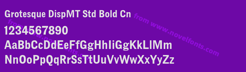 Grotesque DispMT Std Bold CnPreview Grotesque DispMT Std Bold CnPreview