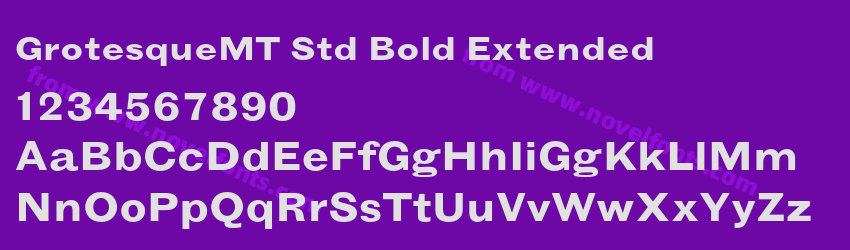 GrotesqueMT Std Bold ExtendedPreview GrotesqueMT Std Bold ExtendedPreview