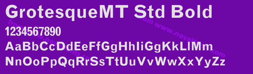GrotesqueMT Std BoldPreview GrotesqueMT Std BoldPreview