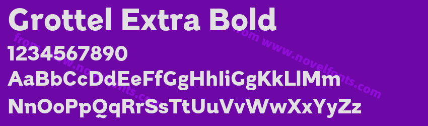 Grottel Extra BoldPreview Grottel Extra BoldPreview