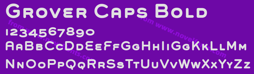 Grover Caps BoldPreview Grover Caps BoldPreview