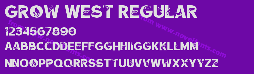Grow West RegularPreview Grow West RegularPreview
