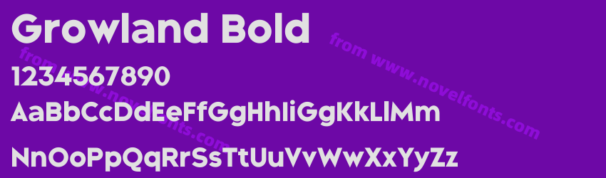 Growland BoldPreview