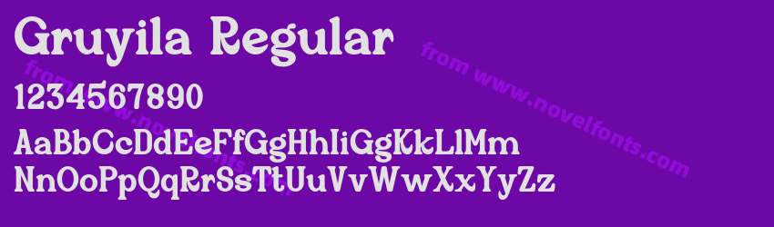 Gruyila RegularPreview Gruyila RegularPreview