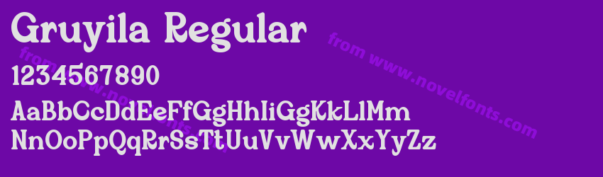 Gruyila RegularPreview Gruyila RegularPreview