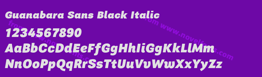 Guanabara Sans Black ItalicPreview Guanabara Sans Black ItalicPreview