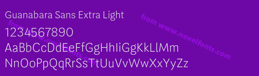 Guanabara Sans Extra LightPreview Guanabara Sans Extra LightPreview