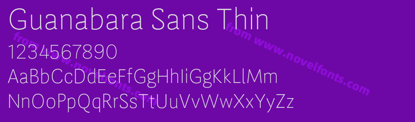 Guanabara Sans ThinPreview