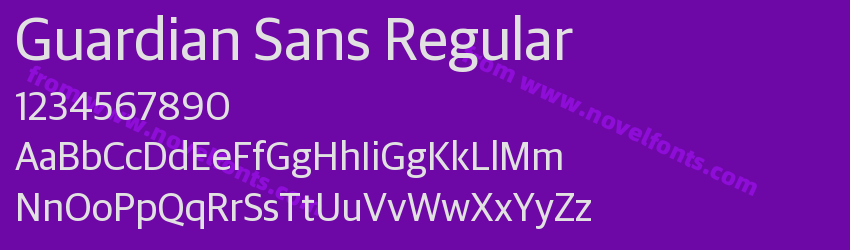 Guardian Sans RegularPreview Guardian Sans RegularPreview