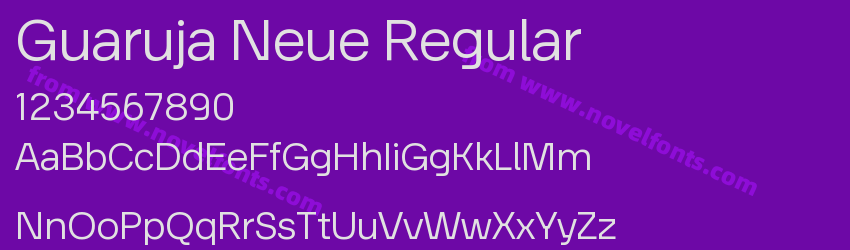 Guaruja Neue RegularPreview Guaruja Neue RegularPreview