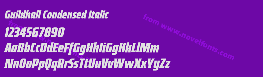 Guildhall Condensed ItalicPreview Guildhall Condensed ItalicPreview