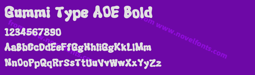 Gummi Type AOE BoldPreview Gummi Type AOE BoldPreview