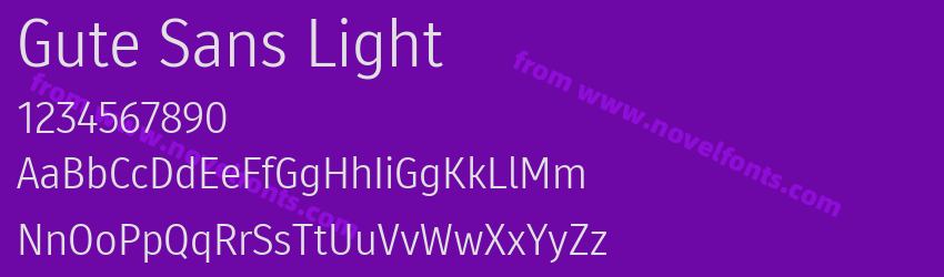 Gute Sans LightPreview Gute Sans LightPreview