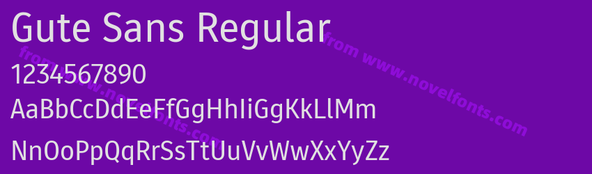 Gute Sans RegularPreview Gute Sans RegularPreview