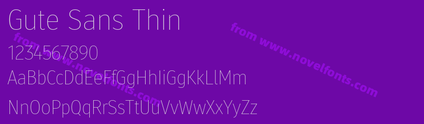 Gute Sans ThinPreview Gute Sans ThinPreview