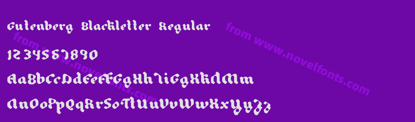 Gutenberg Blackletter RegularPreview