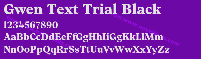 Gwen Text Trial BlackPreview Gwen Text Trial BlackPreview