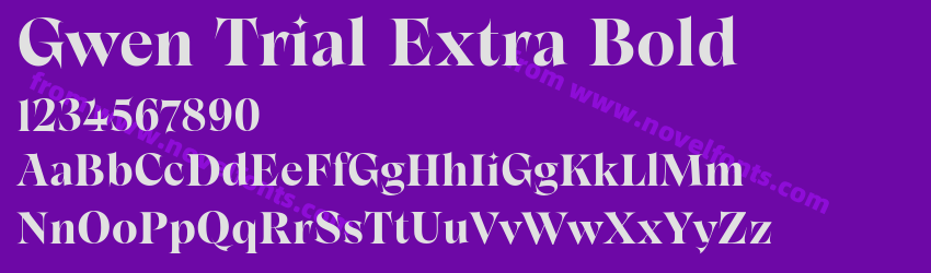 Gwen Trial Extra BoldPreview Gwen Trial Extra BoldPreview