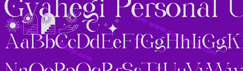 Gyahegi Personal UsePreview Gyahegi Personal UsePreview