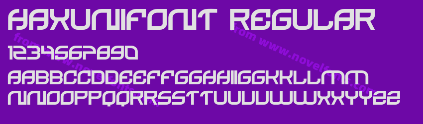 HAXUNIFONT RegularPreview HAXUNIFONT RegularPreview