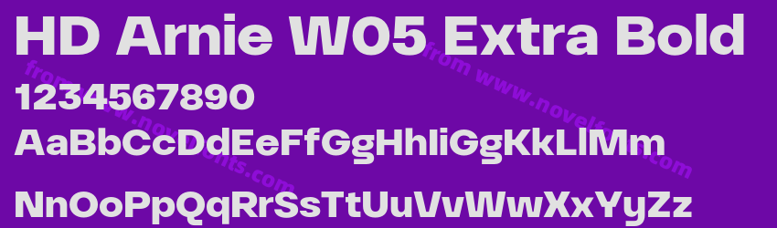 HD Arnie W05 Extra BoldPreview HD Arnie W05 Extra BoldPreview