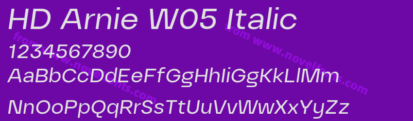 HD Arnie W05 ItalicPreview