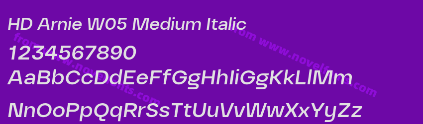 HD Arnie W05 Medium ItalicPreview HD Arnie W05 Medium ItalicPreview
