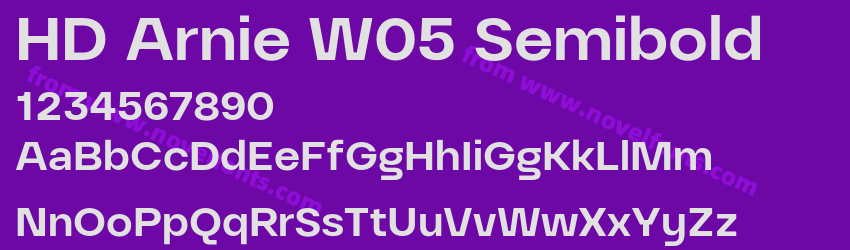 HD Arnie W05 SemiboldPreview HD Arnie W05 SemiboldPreview