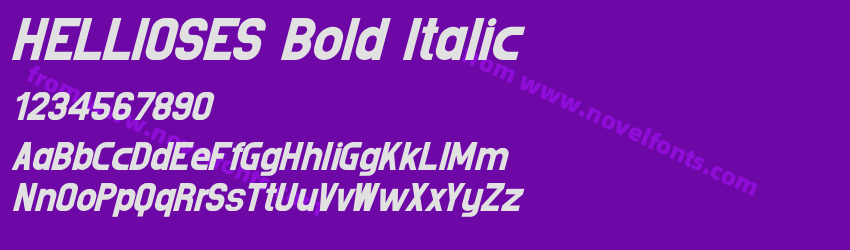 HELLIOSES Bold ItalicPreview HELLIOSES Bold ItalicPreview