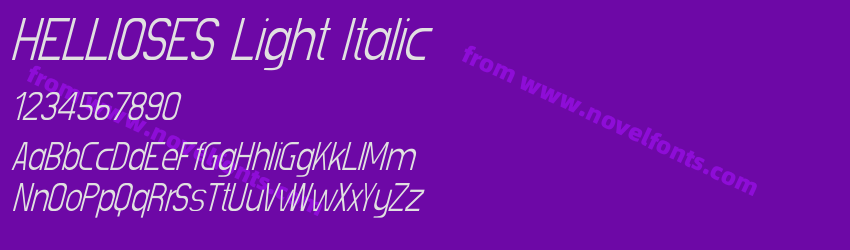 HELLIOSES Light ItalicPreview HELLIOSES Light ItalicPreview