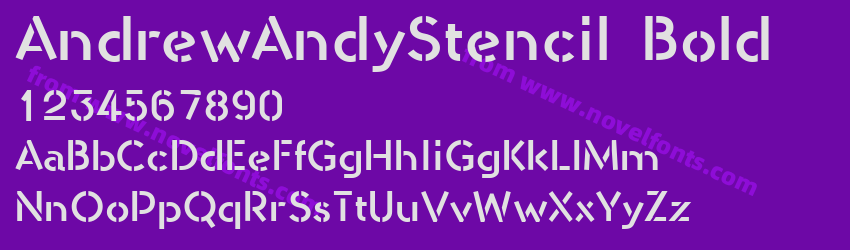 AndrewAndyStencil BoldPreview