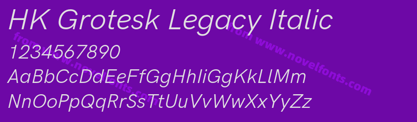 HK Grotesk Legacy ItalicPreview