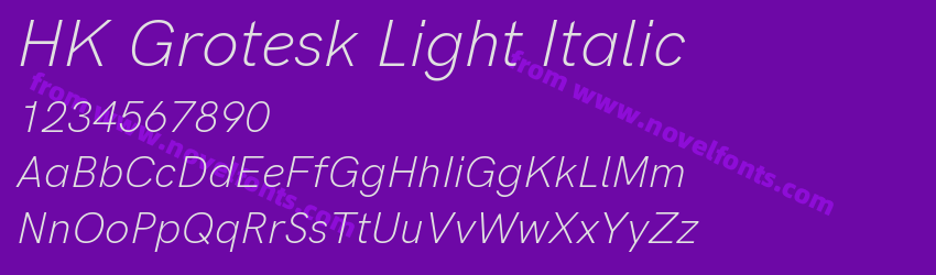 HK Grotesk Light ItalicPreview HK Grotesk Light ItalicPreview