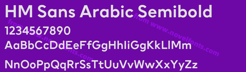 HM Sans Arabic SemiboldPreview HM Sans Arabic SemiboldPreview