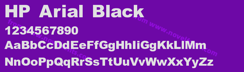 HP Arial BlackPreview HP Arial BlackPreview
