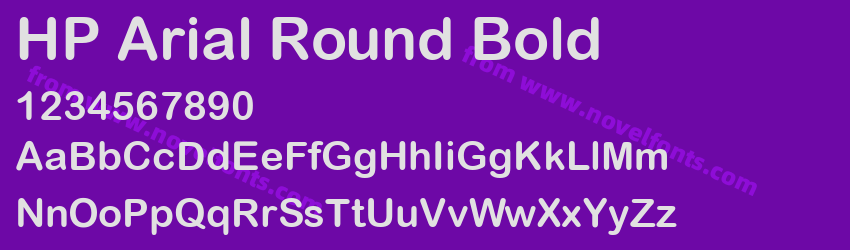 HP Arial Round BoldPreview HP Arial Round BoldPreview