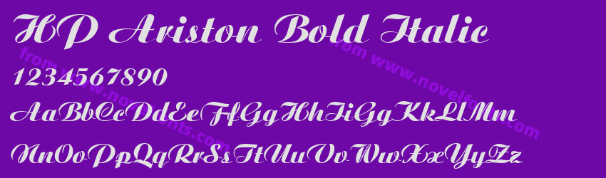 HP Ariston Bold ItalicPreview HP Ariston Bold ItalicPreview