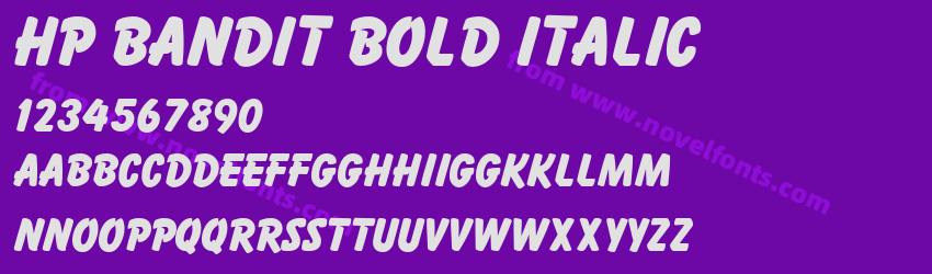HP Bandit Bold ItalicPreview HP Bandit Bold ItalicPreview